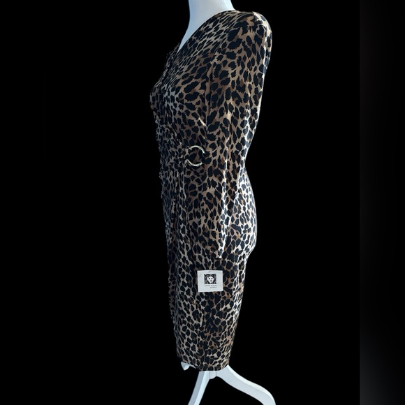 Anne Klein Dresses & Skirts - NWT Anne Klein Animal‎ Print Faux Wrap Stretch Dress